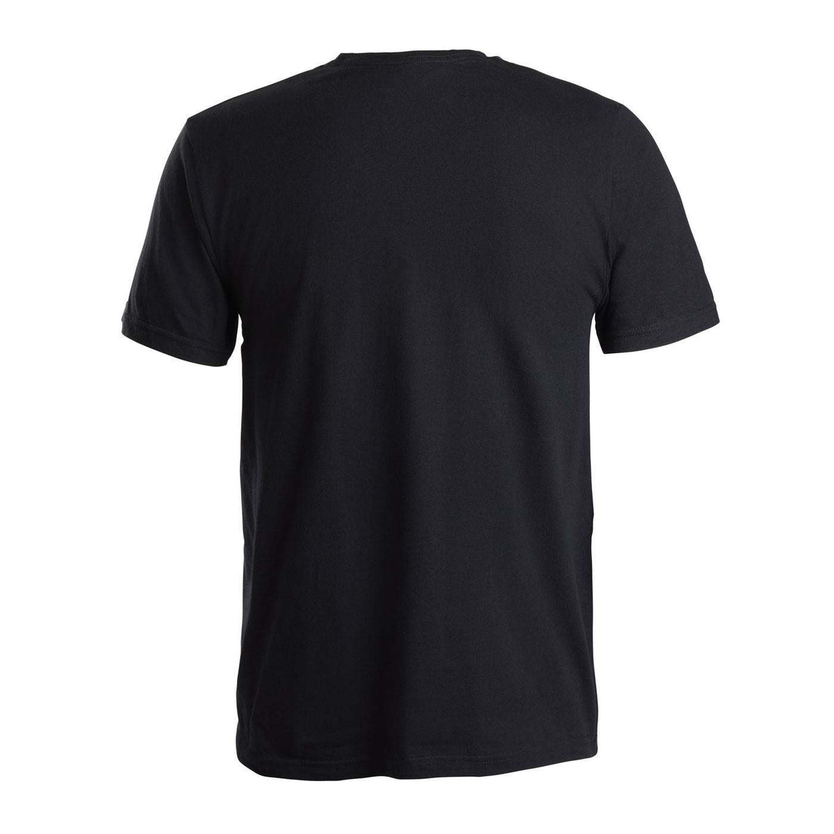 back view if a black shirt.