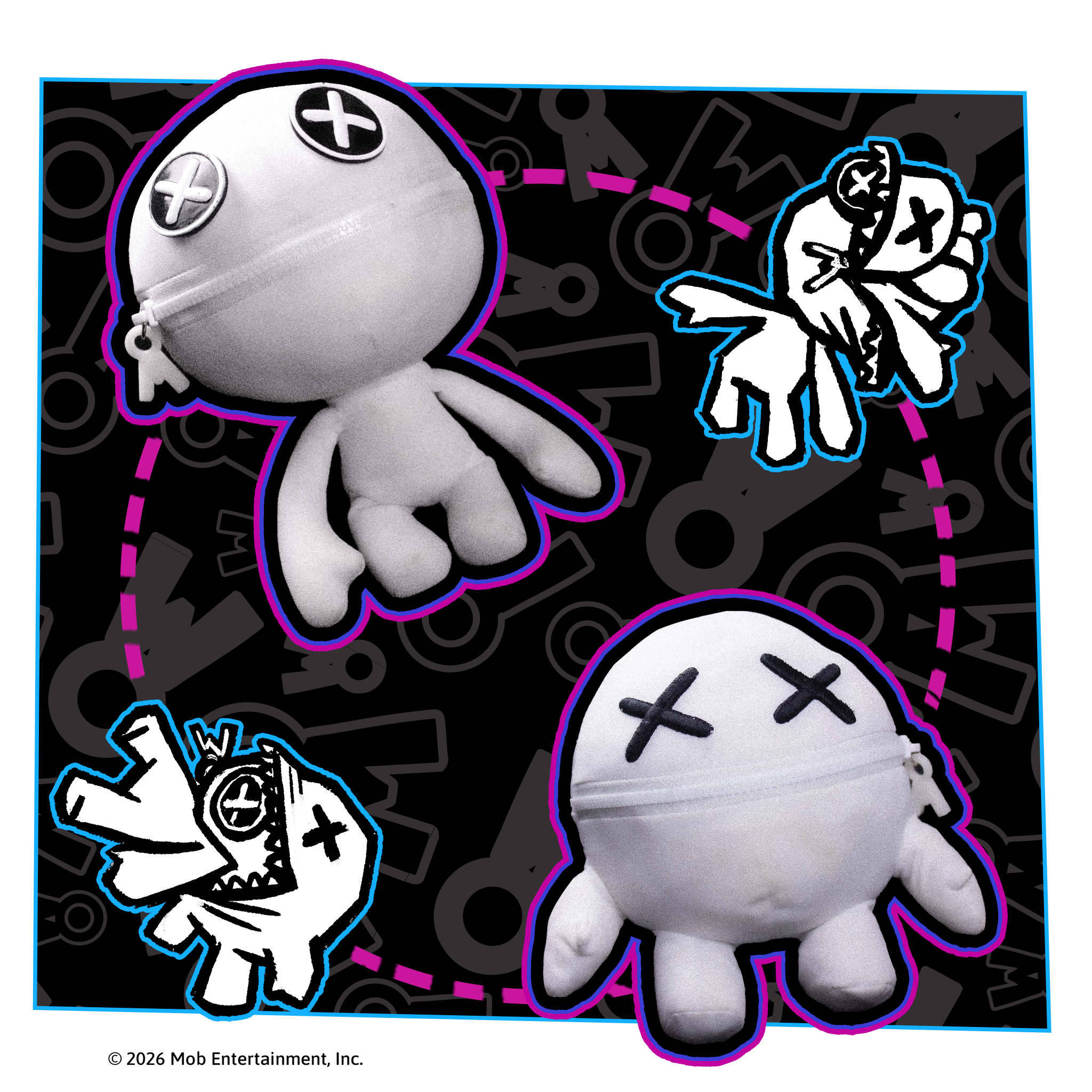 BLANKY BLANKZ 2-in-1 Reversible 14” Plush