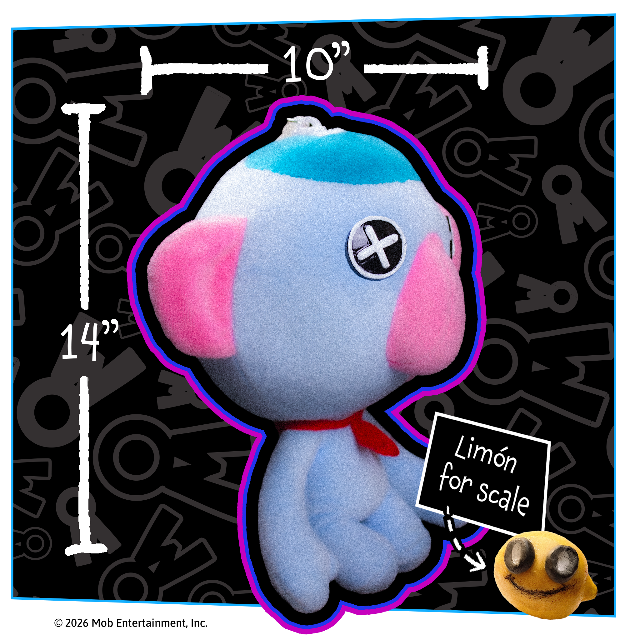 DOODLE BONES 2-in-1 Reversible 14” Plush (Pre-Order)