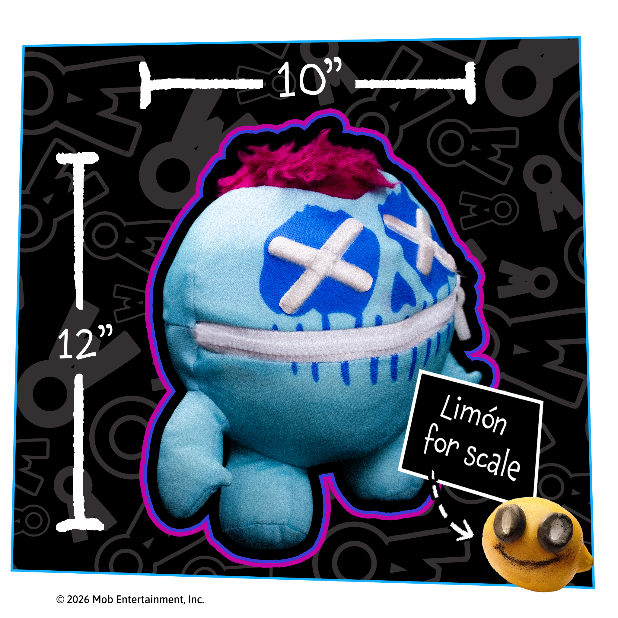 DOODLE BONES 2-in-1 Reversible 14” Plush (Pre-Order)