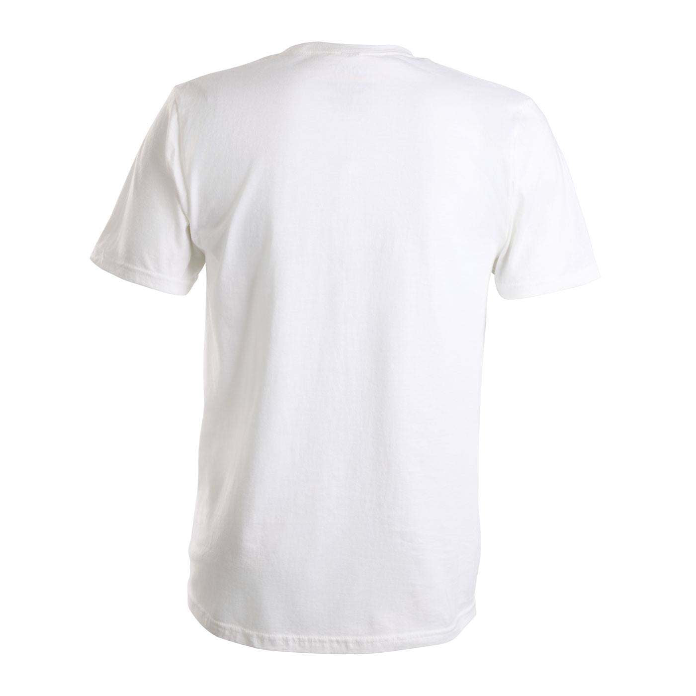 back view of a white shirt.