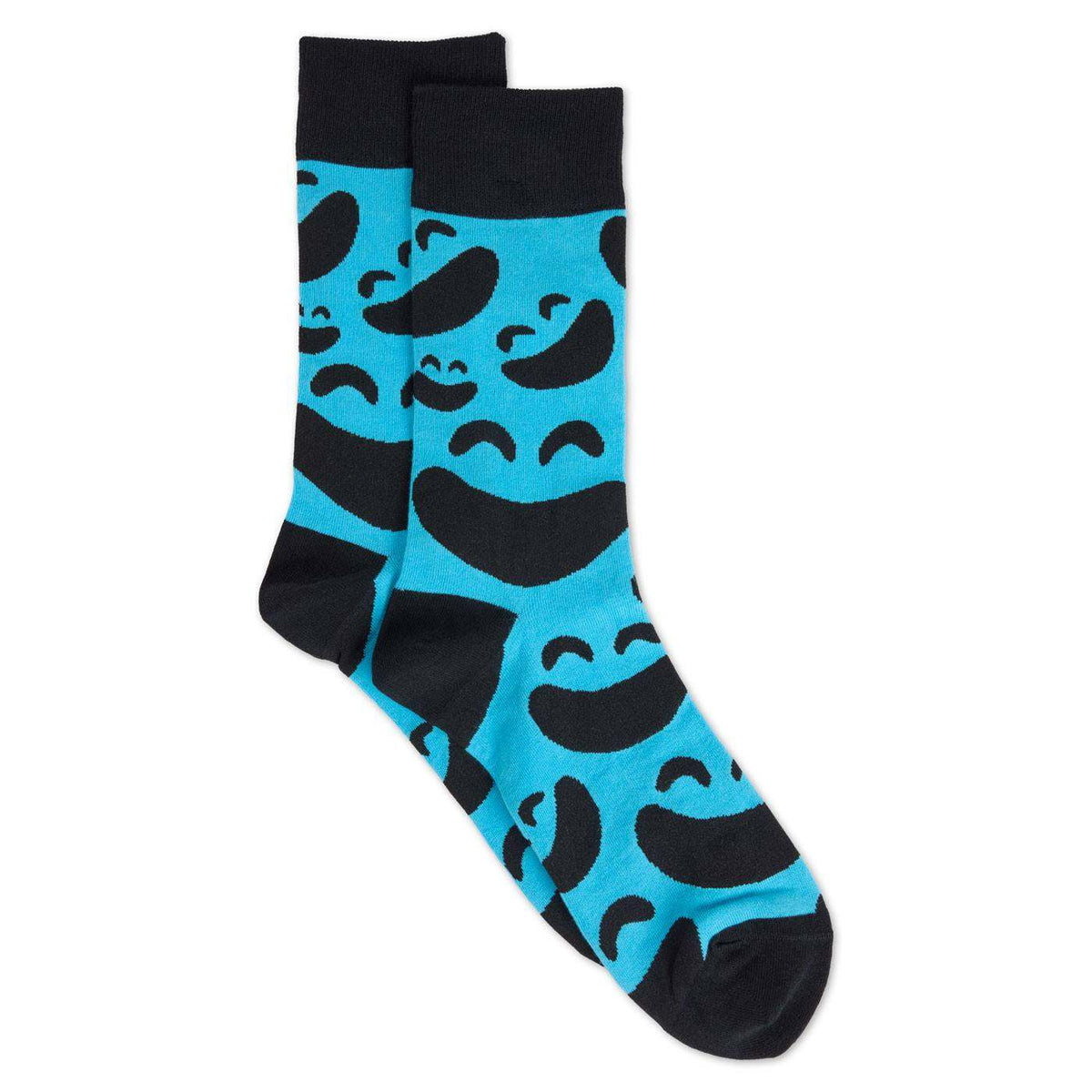 Electric blue Doey the Doughman character socks