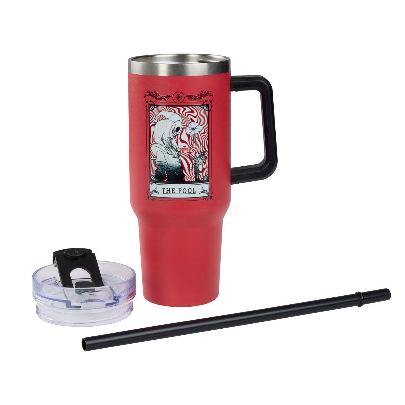 The Fool 40oz Stainless Tumbler w Handle Red | Poppy Playtime