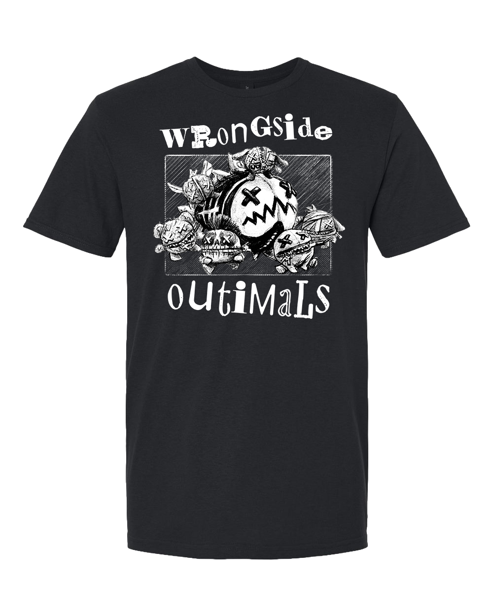 Wrongside Outimals Punker Tee